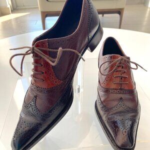 Heschung Three-Tone Wingtip Oxfords